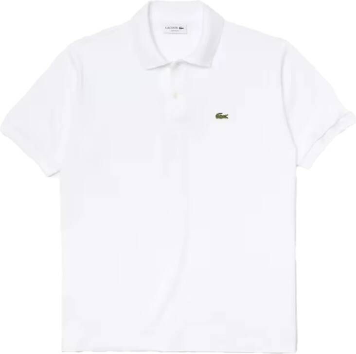 Lacoste Klassiek Wit Katoenen Logo Polo Shirt White Heren