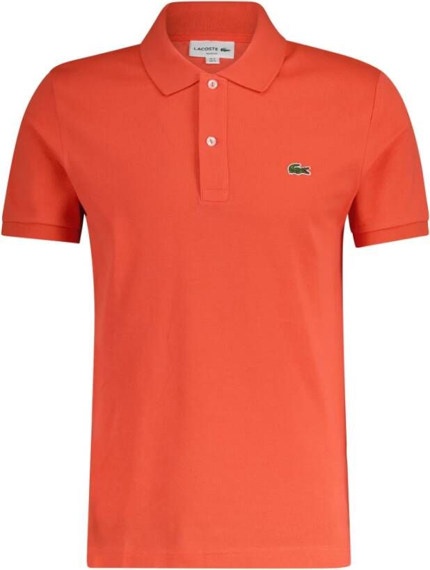 Lacoste Klassiek Polo Shirt Oranje Heren