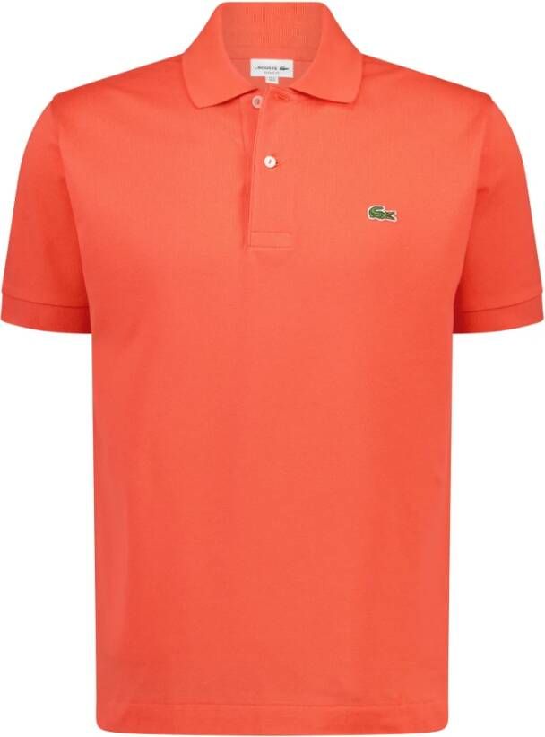 Lacoste Klassieke Katoenen T-shirts en Polos Orange Heren
