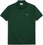 Lacoste Groene Geribbelde Kraag en Mouw T-shirts en Polos Groen Heren - Thumbnail 2