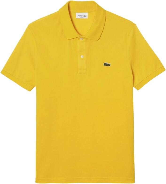 Lacoste Klassieke Gele Polo Shirt van Yellow Heren