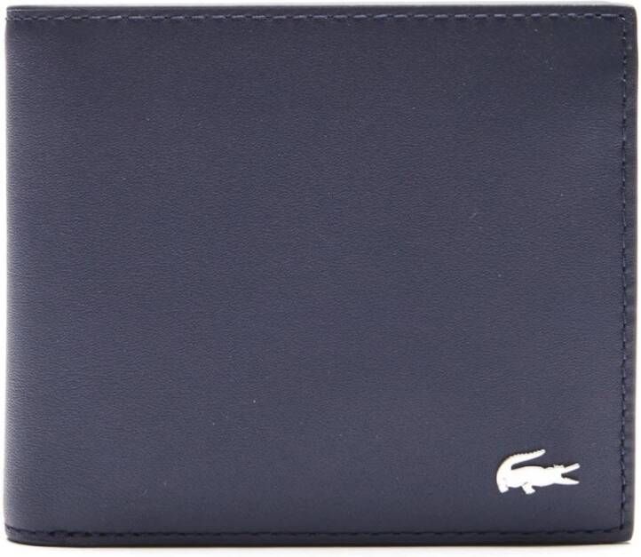 Lacoste Klassieke Marineblauwe Kaarthouder Portemonnee Blauw Unisex