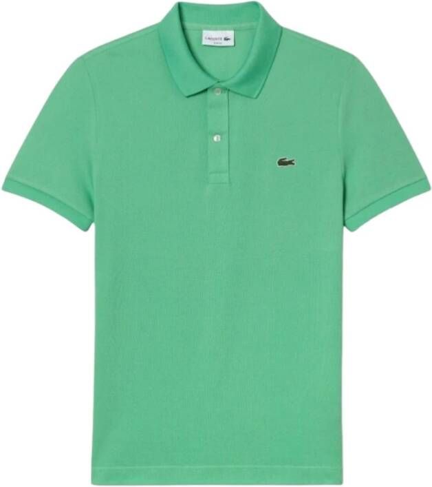 Lacoste Tijdloos Klassiek Polo Shirt voor Heren Green Heren