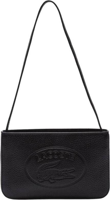 Lacoste Korrelige lederen tas Croco Crew Nf3576 Zwart Dames