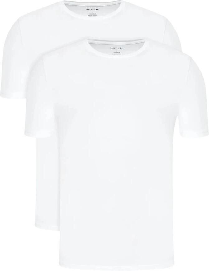 Lacoste 2-Pack Stretch Katoenen T-Shirts White Heren - Foto 4