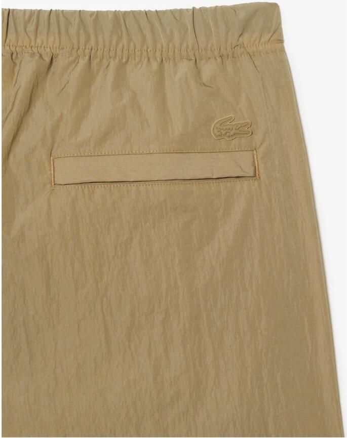 Lacoste Beige Cargo Broek Nylon Unisex Comfort Beige Heren