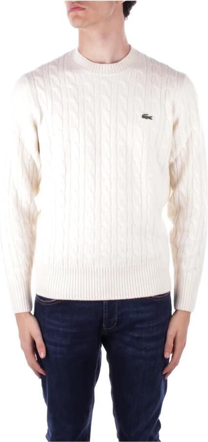 Lacoste Elegante Wintertrui met Gevlochten Details Beige Heren - Foto 10