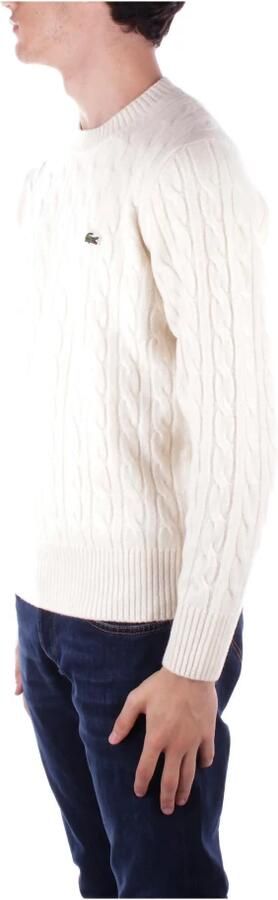 Lacoste Elegante Wintertrui met Gevlochten Details Beige Heren - Foto 8