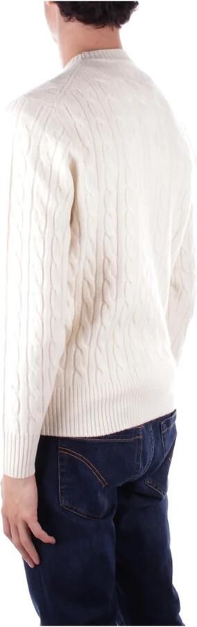 Lacoste Elegante Wintertrui met Gevlochten Details Beige Heren - Foto 7