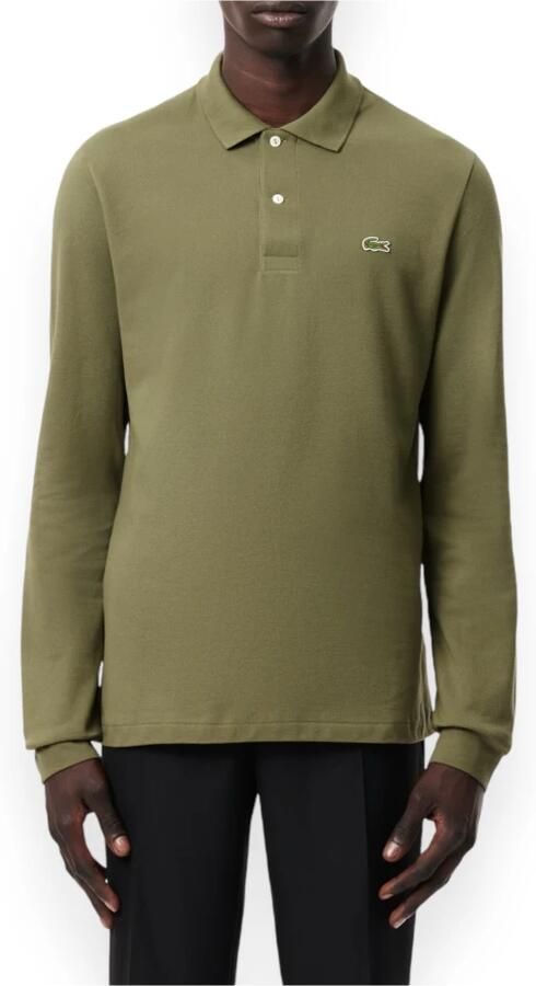 LACOSTE Heren Polo's & T-shirts 1hp2 Men Long Sleeved Best Polo Groen