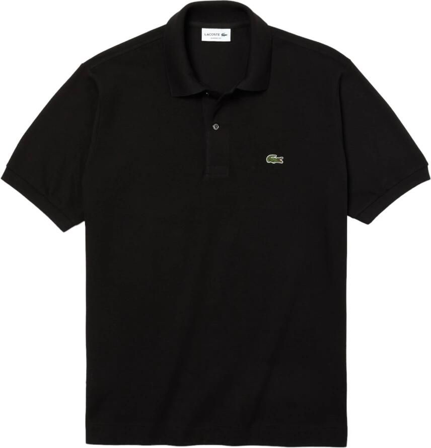 Lacoste Logo Patch Klassieke Kraag Knoopsluiting Korte Mouwen T-shirts en Polos Black Heren - Foto 10
