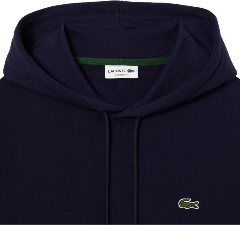 Lacoste Organisch Katoenen Hoodie Comfortabel en Stijlvol Blauw Heren - Foto 5