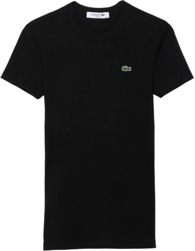 Lacoste Biologisch Katoenen Moderne T-shirt Black Dames - Foto 4