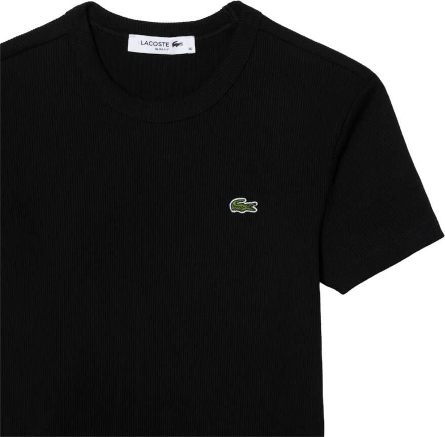 Lacoste Biologisch Katoenen Moderne T-shirt Black Dames