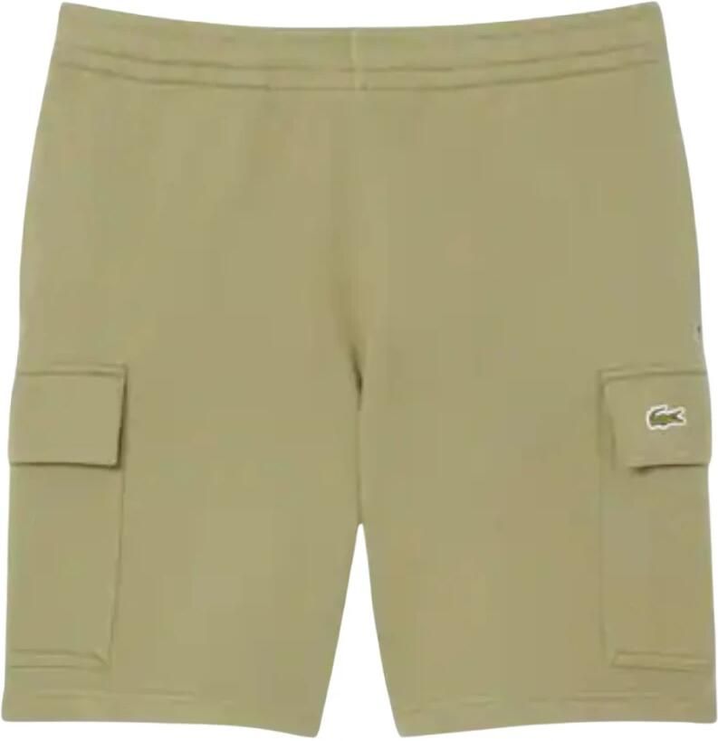 Lacoste Biologische Katoenen Cargo Shorts Casual Elegantie Green Heren