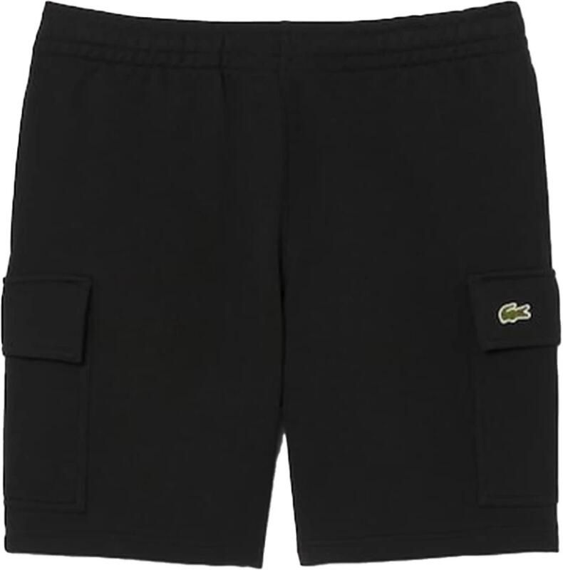 Lacoste Biologische katoenen shorts Regular Fit Black Heren