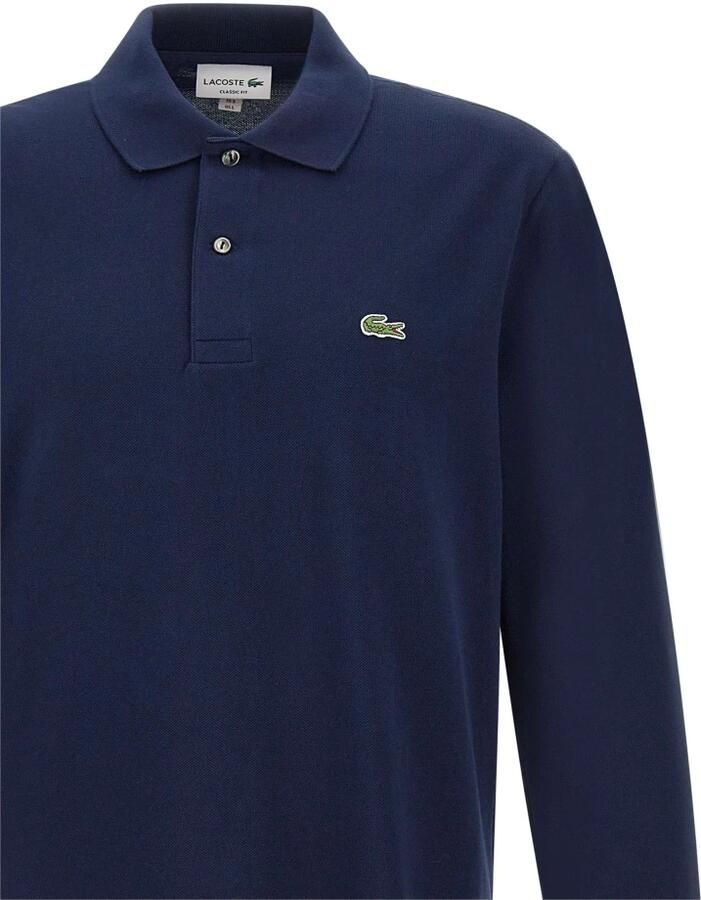 LACOSTE Heren Polo's & T-shirts 1hp2 Men Long Sleeved Best Polo Donkergroen - Foto 9