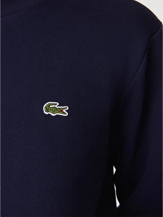 Lacoste Trui met ronde hals gemakkelijk te onderhouden duurzame katoenmix met wolaandeel - Foto 11