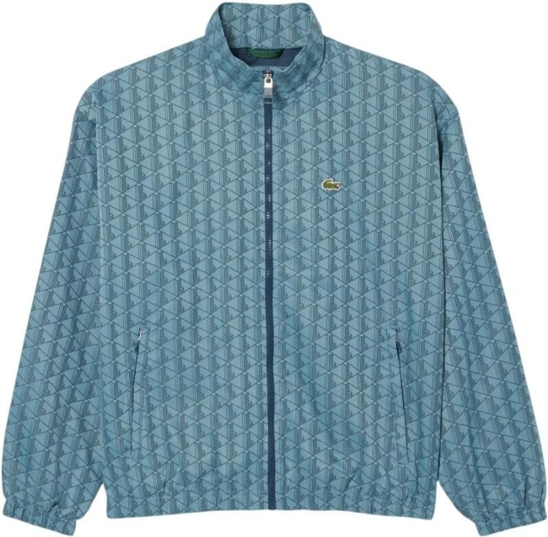 Lacoste Blauwe Monogram Trainingsjack Elegante Stijl Blue Heren - Foto 8