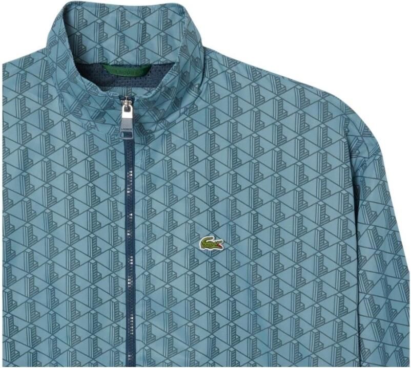 Lacoste Blauwe Monogram Trainingsjack Elegante Stijl Blue Heren - Foto 4
