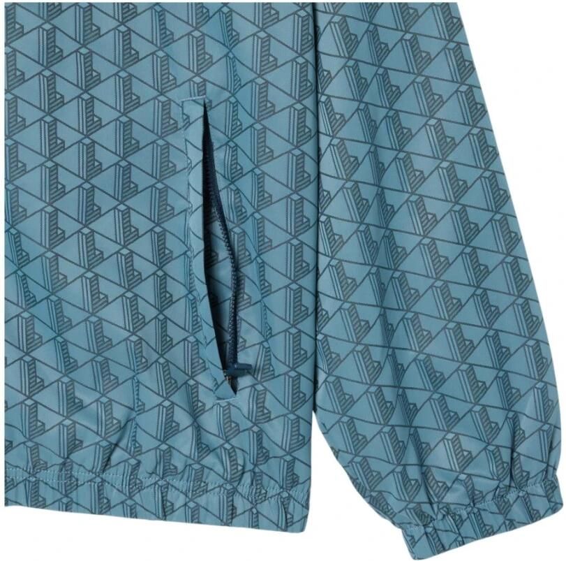 Lacoste Blauwe Monogram Trainingsjack Elegante Stijl Blue Heren - Foto 2