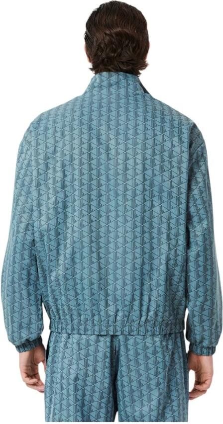 Lacoste Blauwe Monogram Trainingsjack Elegante Stijl Blue Heren - Foto 6