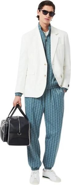 Lacoste Blauwe Monogram Trainingsjack Elegante Stijl Blue Heren - Foto 7