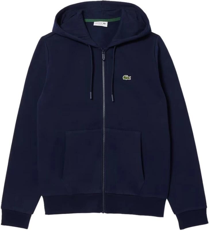 Lacoste Biologische Katoenen Hoodie Iconische Stijl Langdurig Comfort Blue Heren