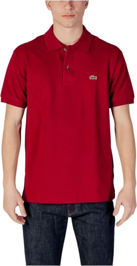 Lacoste Klassieke Katoenen Polo met Moeder van Parel Knopen Red Heren - Foto 7