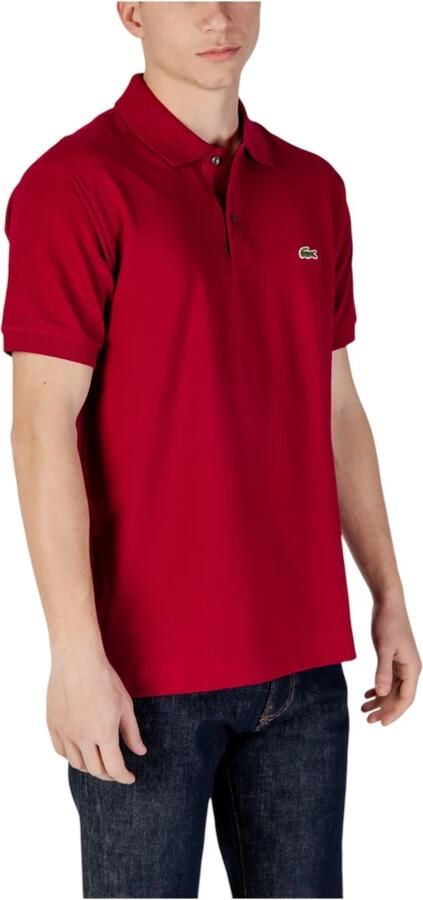 Lacoste Klassieke Katoenen Polo met Moeder van Parel Knopen Red Heren - Foto 5