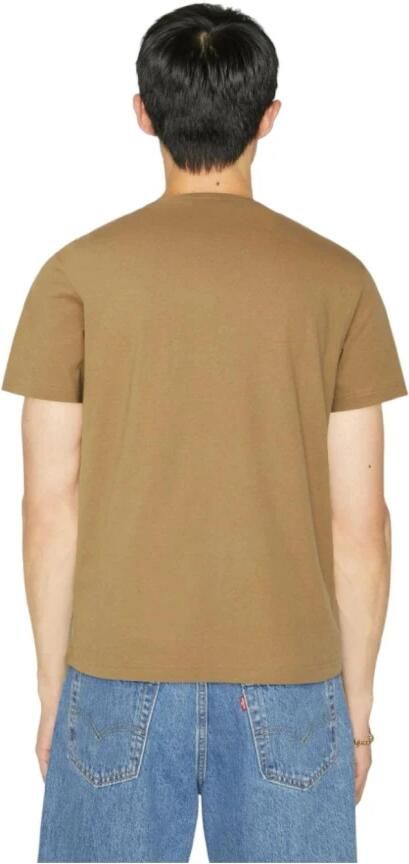 Lacoste Bruine korte mouw ronde hals shirt Brown Heren - Foto 2