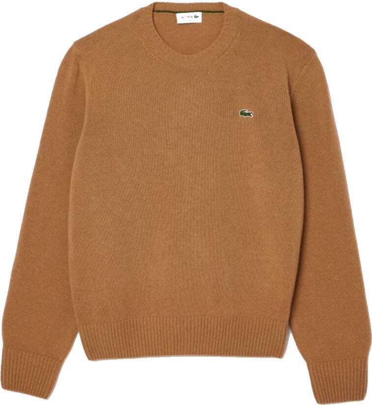 Lacoste Heren Woltrui Bruin Ronde Hals Brown Heren