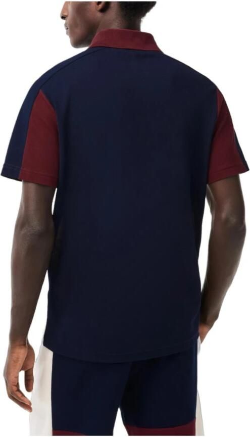 Lacoste Colorblock Polo Shirt voor Heren Blauw Heren - Foto 2
