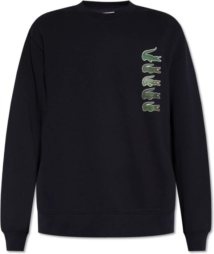 Lacoste Klassieke Crocodile Jogger Sweatshirt Black Heren - Foto 5