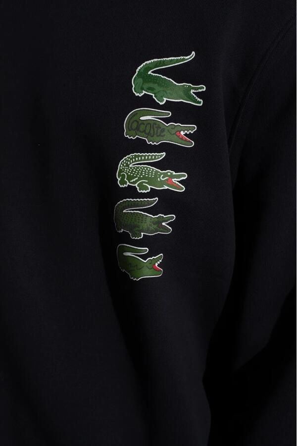 Lacoste Klassieke Crocodile Jogger Sweatshirt Black Heren