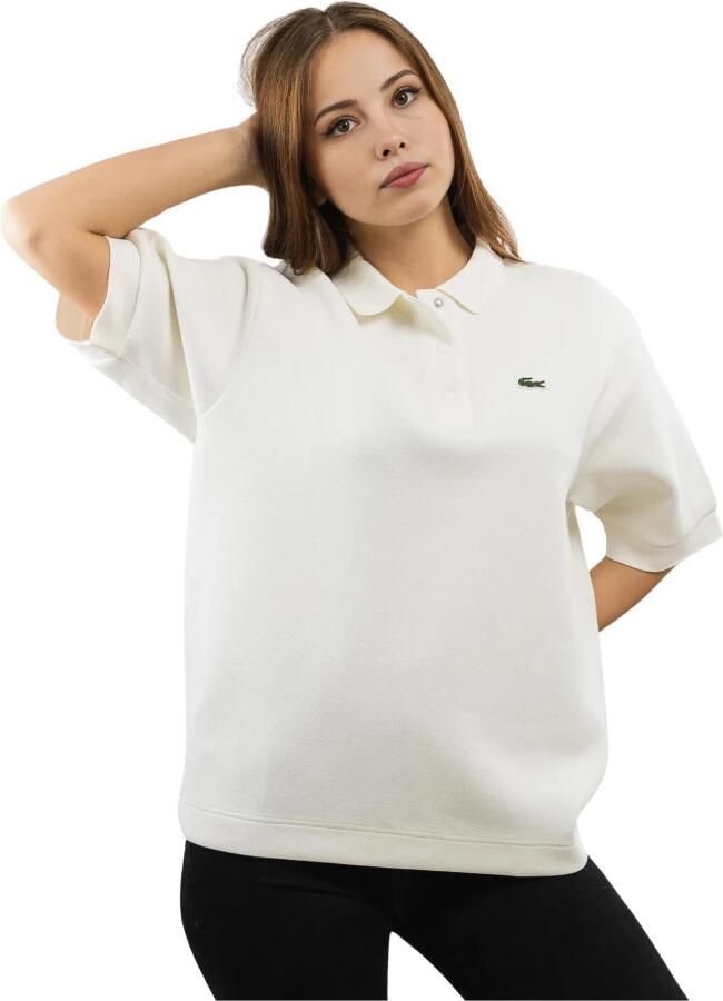 Lacoste Dames Polo Shirt Wit Katoen White Dames