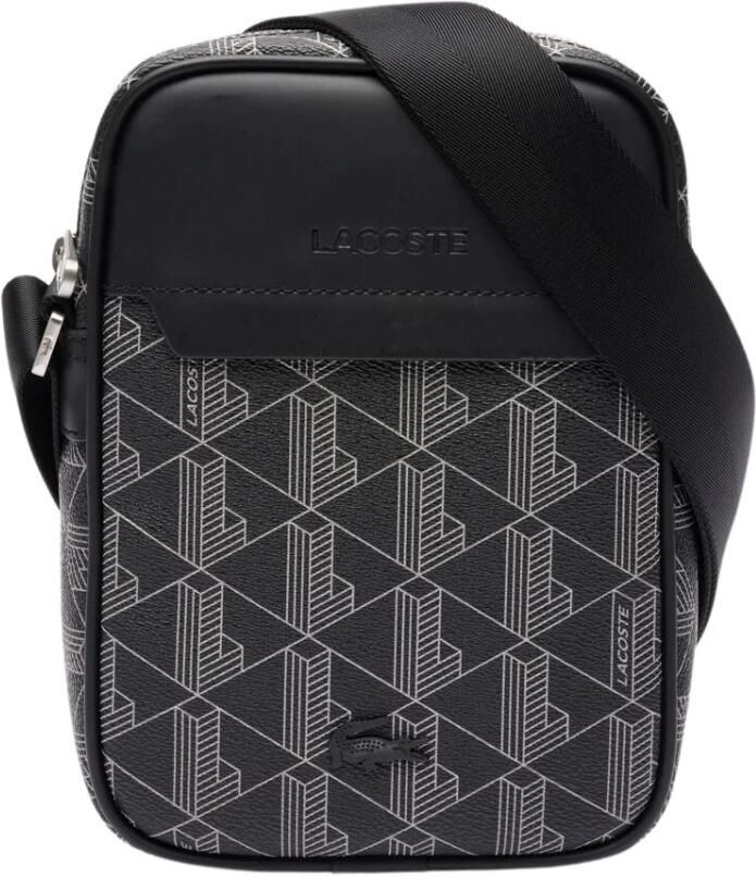 Lacoste Monogram Verticale Tas met Sleutelring Black Heren - Foto 4