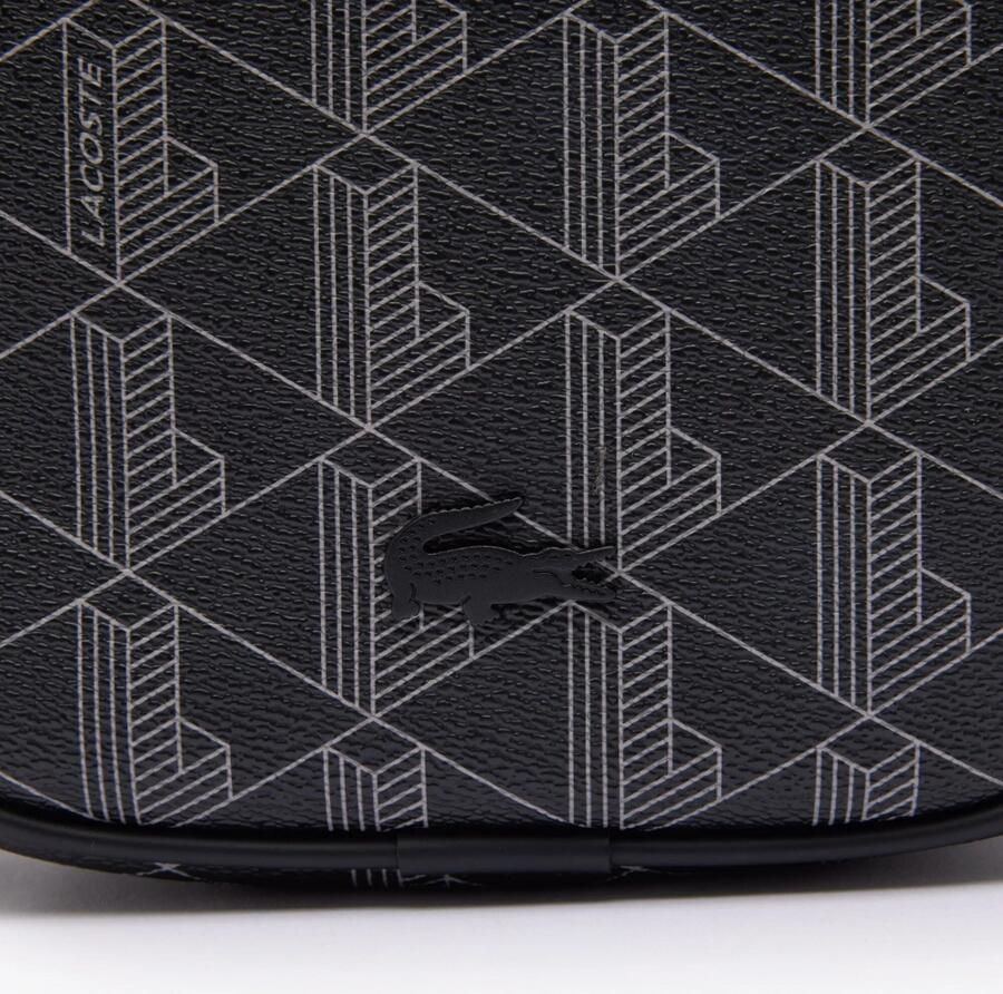 Lacoste Monogram Verticale Tas met Sleutelring Black Heren - Foto 2