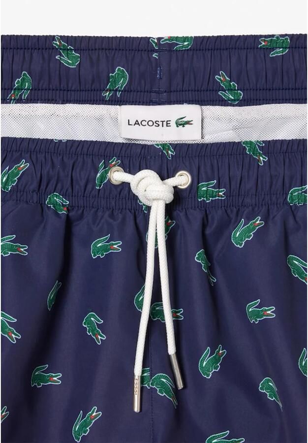 Lacoste Donkerblauwe Zwembroek Mh7188 Blue Heren