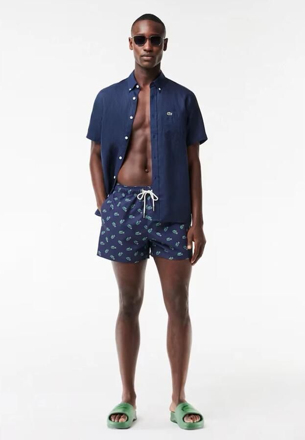 Lacoste Donkerblauwe Zwembroek Mh7188 Blue Heren - Foto 2