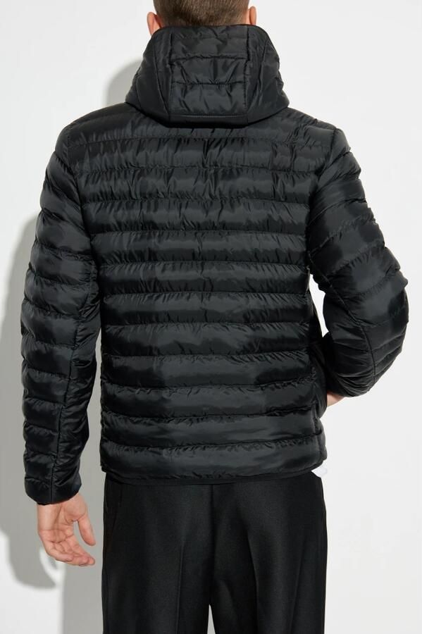 Lacoste Zwarte Essential Gewatteerde Jas Black Heren - Foto 4