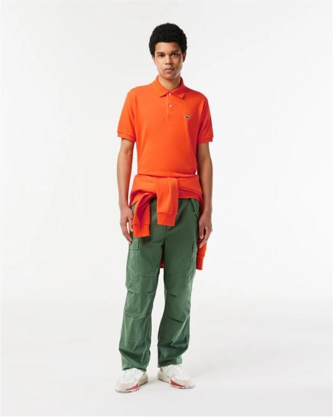 Lacoste Klassieke Katoenen T-shirts en Polos Orange Heren - Foto 3