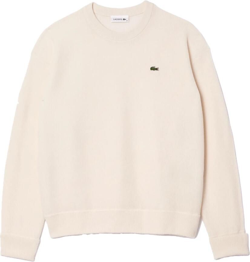 Lacoste Essentiële Winter Gebreide Trui Beige Dames - Foto 2