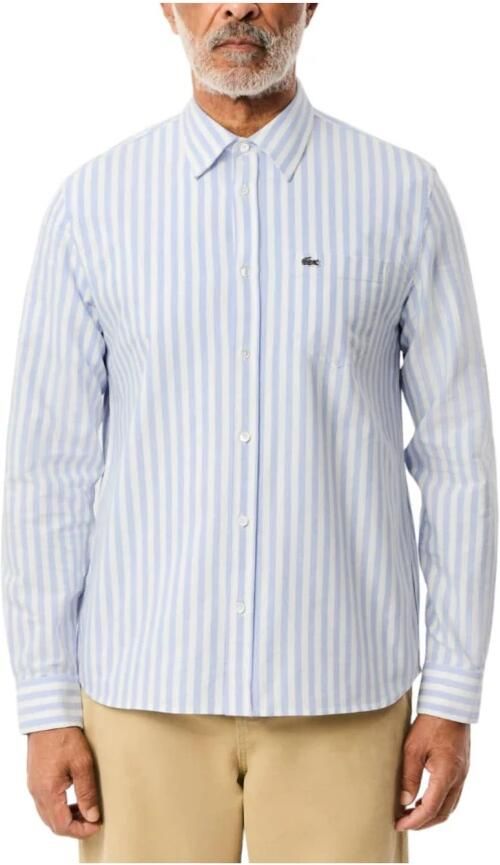 Lacoste Vrijetijdsoverhemd met borstzak van puur katoen - Foto 3