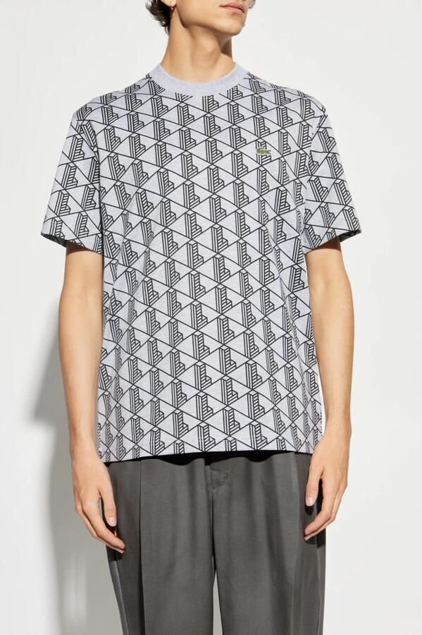 Lacoste Gestreept T-shirt Gray Heren - Foto 3