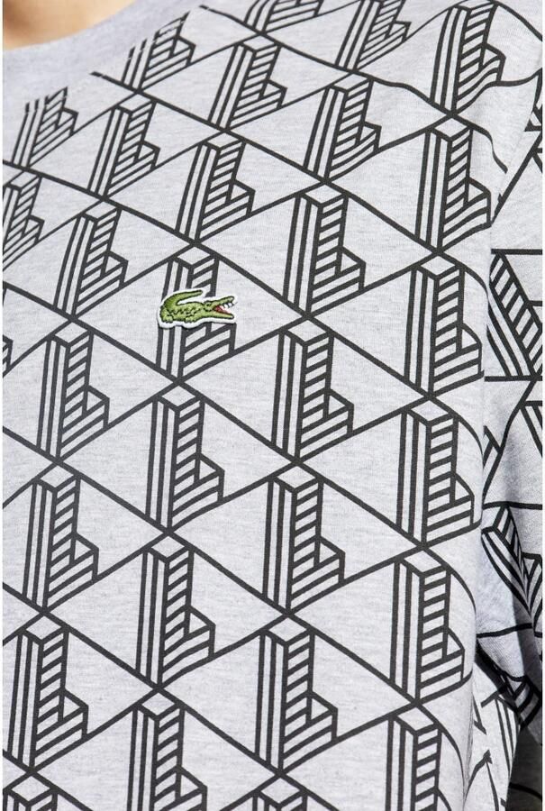 Lacoste Gestreept T-shirt Gray Heren