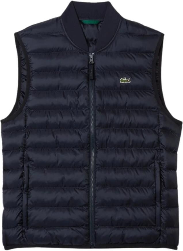 Lacoste Gewatteerd Heren Gilet met Logo Patch Blue Heren