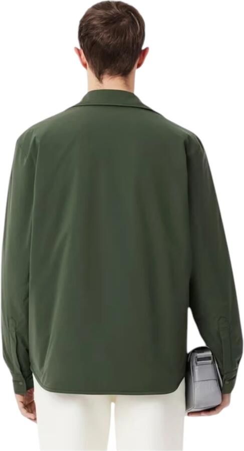 Lacoste Gewatteerd Waterafstotend Overshirt Groen Green Heren - Foto 6