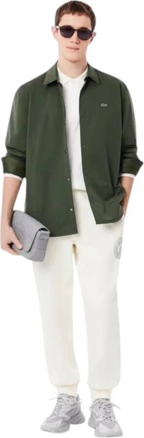 Lacoste Gewatteerd Waterafstotend Overshirt Groen Green Heren - Foto 7