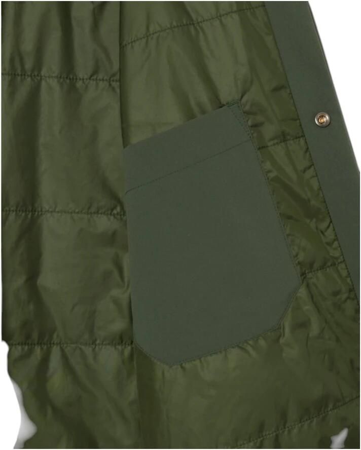 Lacoste Gewatteerd Waterafstotend Overshirt Groen Green Heren - Foto 4